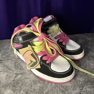 NSS Rare Women’s Skater Shoes Sneakers Pink Neon Yellow Size 7 1/2 Nice Footwear